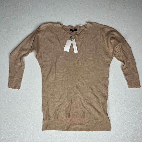 Sanctuary Gillian Cold-shoulder Sweater In Heathr Pearl XS NWT - Picture 4 of 12